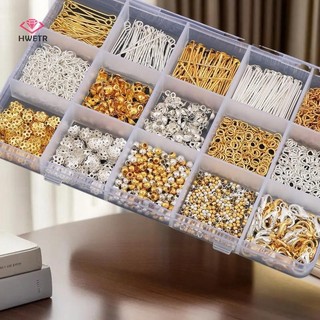 HWETR - Bộ Kit DIY Trang Sức với Hoa tai và Vòng cổ, Phù hợp cho Người mới bắt đầu và Người lớn