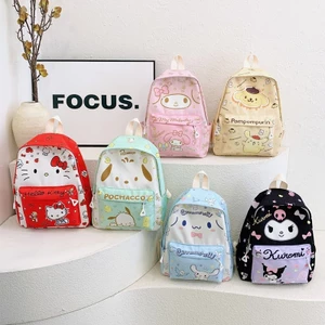 Ba lô Hello Kitty cho bé gái - Túi đi học hoạt hình dễ thương có thiết kế chống trầy xước, Túi mẫu giáo nhẹ