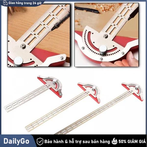 Thước đo góc điều chỉnh được, chất liệu thép không gỉ, dùng cho chế biến gỗ và kỹ thuật cơ khí