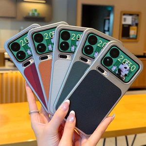 Dành cho Xiaomi 17 Pro Max, 17 Pro Case ELVEV Da họa tiết vải thiều sang trọng + Khung mạ điện Vỏ PC cứng
