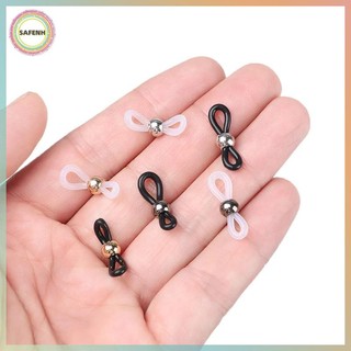 SAFENH 50 Chiếc Cao Su Kính Mắt Dây Xích Đầu Giữ Dây Đeo Có Thể Điều Chỉnh Đầu Nối Kính Vòng VN