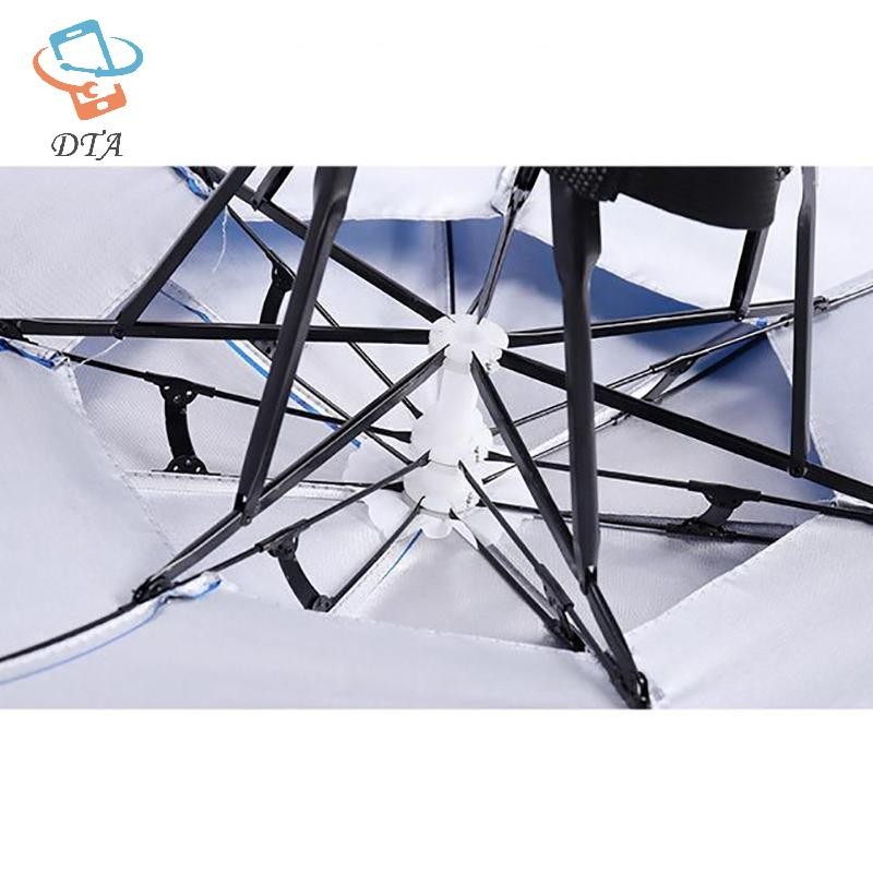 [DTA] Mũ dù mưa có thể gập lại Bóng râm chống nước Mũ câu cá Mũ đi biển Bảo vệ tia cực tím hai lớp VN