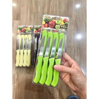 chuyên sỉ - Set 6 - 12 Dao Gọt Trái Cây, Tỉa Rau Củ - Siêu Bén, Gọn Nhẹ, Tiện Dụng