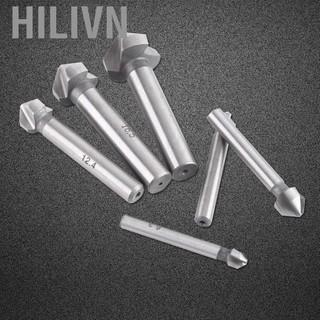 Hilivn Bộ mũi khoan 3 sáo hilivn Bộ công cụ vát mép thép tốc độ cao cho nhôm Gỗ nhựa với sáu kích cỡ 6,3mm đến 20,5mm Công cụ mài nhẵn lý tưởng Vật liệu mềm phù hợp