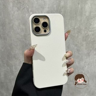 Ốp điện thoại giả da đơn giản cho Xiaomi Poco C71 Redmi Turbo 4 3 Pro Mạ khung máy ảnh Vỏ mềm
