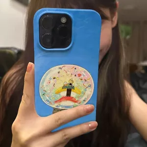 Ốp Điện Thoại Ins Style QYJS Thích Hợp Cho IPhone 11 15 14 13 ProMax 12 PRO 17 AIR 16 E 7 8 PLUS XR XSMAX Phim Thực Phẩm Pha Lê Bóng Cứng