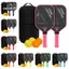 CATMALLER88 Mái Chèo Pickleball, Bộ Vợt Bóng Pickleball Sợi Carbon 16MM, Bề Mặt Mờ Bền Nhẹ T700 Đồ Chơi Chuyên Nghiệp