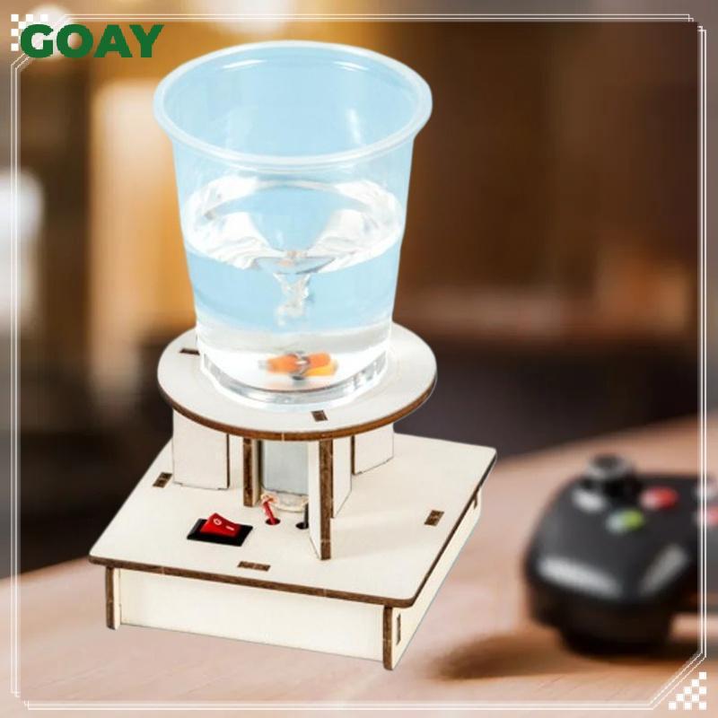 GOAY 1 Bộ Đồ Chơi Khoa Học Điện DIY Nước Lốc Xoáy Máy Làm Câu Đố Bằng Gỗ Mới Lạ Khoa Học Thí Nghiệm Dự Án Quà Tặng Cho Trẻ Em VN