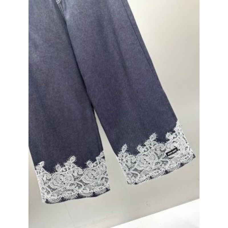 Quần jean Denim Capri viền cao cấp mới dành cho nữ