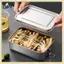 Hộp cơm trưa bằng thép không gỉ B & N 304 Hộp Bento Hộp đựng thực phẩm bằng kim loại có khóa ngậm Thích hợp cho công việc và trường học.
