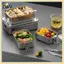 Hộp cơm trưa bằng thép không gỉ B & N 304 Hộp Bento Hộp đựng thực phẩm bằng kim loại có khóa ngậm Thích hợp cho công việc và trường học.