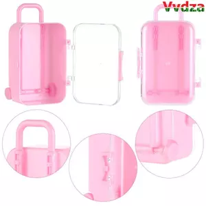 VVDZA Búp bê Đồ chơi thu nhỏ Túi xách búp bê thời trang Hộp đựng đồ trang sức bằng nhựa