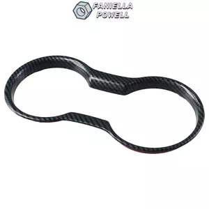 Khung giữ cốc carbon FANIELLAPOWELL, Khung giữ cốc bằng sợi carbon ABS bằng sợi carbon, Dễ dàng lắp đặt Khung trang trí cho Ford Mustang 2016-2022