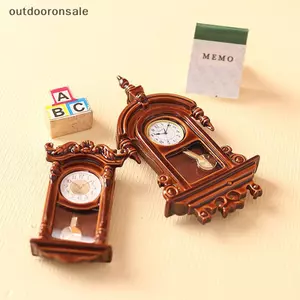 1: 12 Nhà Búp Bê Thu Nhỏ Đồng Hồ Treo Tường Nội Thất Mô Hình Trang Trí Đồ Chơi Nhà Búp Bê Phụ Kiện FSI