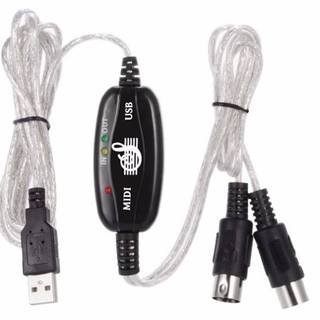 [Ktp] Bộ chuyển đổi Cáp MIDI USB in-out Dây chuyển đổi bàn phím âm nhạc
