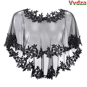 Khăn choàng ren VVDZA Thời trang cô dâu giản dị thanh lịch