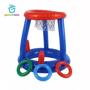 Gamchiano Bóng Rổ Bơm Hơi Sta Bể Bơi Bơm Hơi PVC Chơi Cấu Trúc Cho Đồ Chơi Nước Bơm Hơi Cho Chơi Ngoài Trời