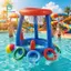 Gamchiano Bóng Rổ Bơm Hơi Sta Bể Bơi Bơm Hơi PVC Chơi Cấu Trúc Cho Đồ Chơi Nước Bơm Hơi Cho Chơi Ngoài Trời