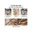 Bộ đồ mặc nhà nữ CARDINA chất liệu lanh áo cộc phối bèo và quần lửng 6BLL06