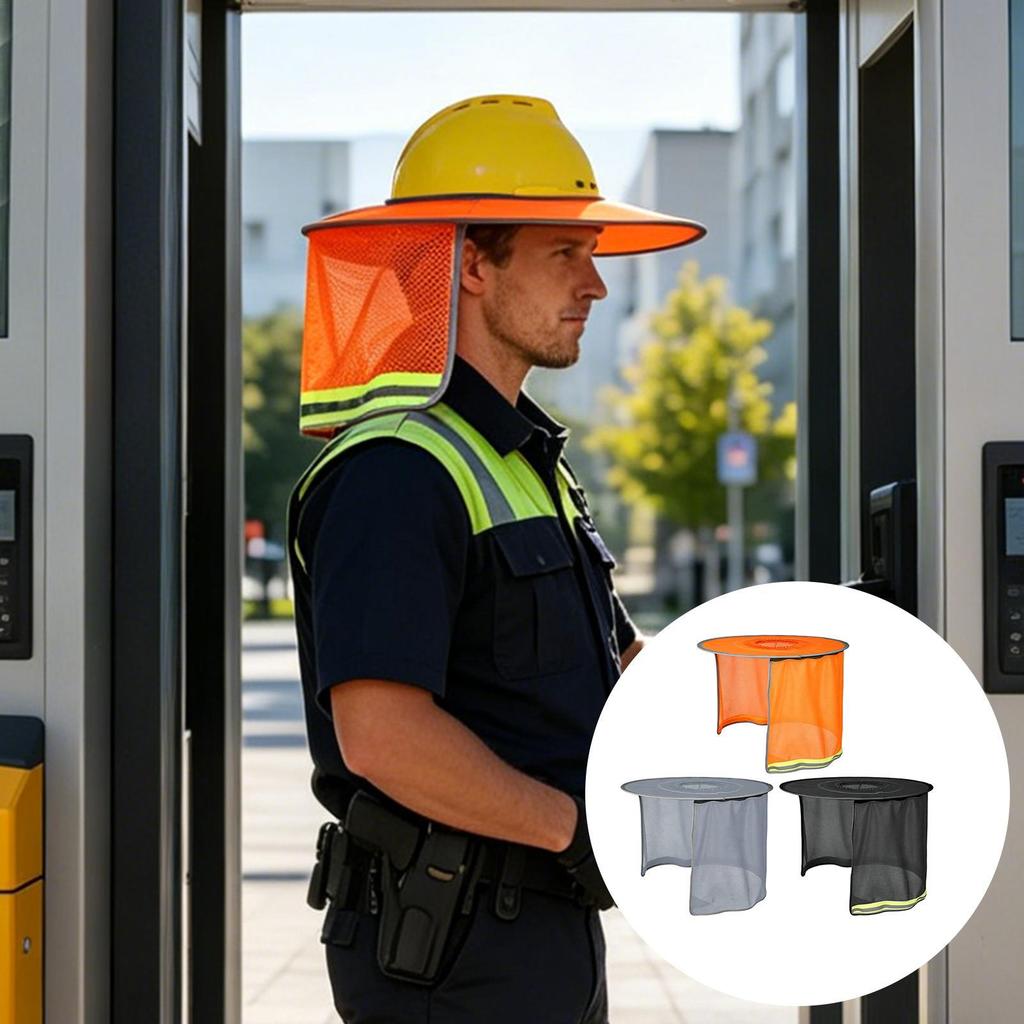 Tấm che nắng mũ cứng Full vành Bảo vệ tia cực tím Xây dựng thoáng khí Tấm che nắng cho công việc đường bộ mueadsyvn