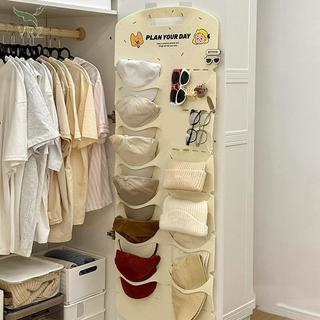 VRZ Nỉ Treo Mũ Tổ Chức Nắp Lưu Trữ Móc Treo 6 / 12 Nhà Thơ Mũ Hiển Thị Ra Đa Năng Dung Tích Lớn Cho Cửa Tường Tủ Quần Áo HOT