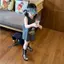 Bé gái (80-130) Váy hoạt hình phong cách mới mùa hè Mickey màu xám khổng lồ