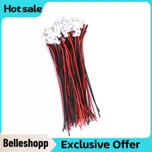Belleshopp 20 Chiếc Micro JST 1.25MM 2/3 Pin Kết Nối Có Dây Cáp Đường Kính 0.05 Inch Nam Nữ Đầu Cắm
