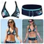 AWNGD Dây đeo đồ bơi, Bộ Bikini in hoa cổ điển, Thời trang eo thấp có thể điều chỉnh Bộ đồ tắm gợi cảm mặc đi biển