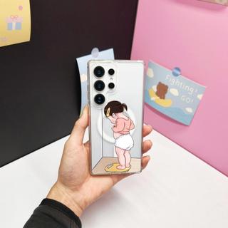 Dành Cho Samsung s26 Ultra S25 FE S25 Ultra Ốp Lưng S24 Ultra S24 FE Hoạt Hình Dễ Thương A56 17 16 15 14 13 12 pro max Từ S23 Siêu Cứng Trong Suốt Trọng Lượng Nam Nữ