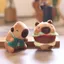 YT4 Capybara Plushie Tạp Dề Dễ Thương Cafe Worker Burger Sang Trọng Túi Búp Bê Quyến Rũ