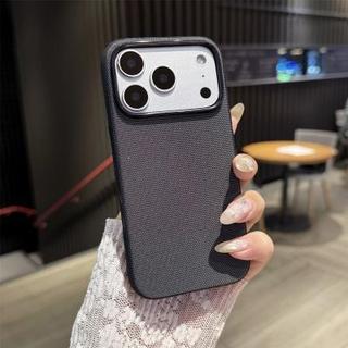 Dệt hoa văn công nghệ vải AI nút thích hợp cho iPhone 17 Promax vỏ điện thoại iPhone 16 Pro thay đổi tức thì 17 vòng sạc không dây ẩn 15pm nút kim loại bảo vệ