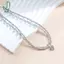 Hình Học Hai Lớp Boho Trái Tim Nelace Pha Lê Vintage Mặt Dây Chuyền Zircon Món Quà Trang Sức Cho Bé Gái