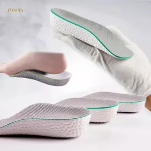 PNPIA- Đế Chiều Cao Nam Nữ Giày Chỉnh Hình Đế Giày Sneaker Gót Nâng Bộ Nhớ Bọt Mềm Miếng Lót Giày