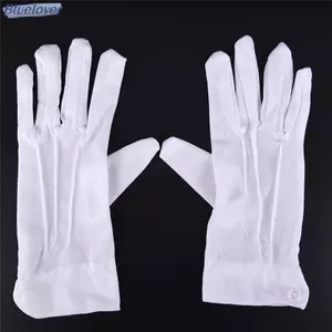Bluelover 1 Đôi Găng Tay Chính Thức Trắng Danh Dự Bảo Vệ diễu Hành Ông Già Noel Nam Nữ Kiểm Tra Mới
