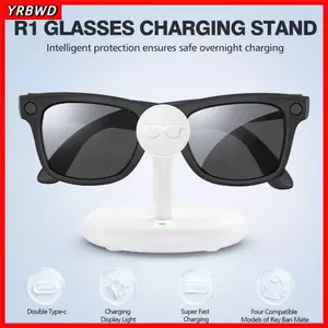 Đế sạc YRBWD, có bộ chuyển đổi Đế sạc kính sạc nhanh, Bộ sạc cáp Type C tương thích GEN1 GEN2 ổn định cho Meta / Skyler / HSTN / Headliner