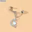 Bluelover Giả Bụng Nhẫn Dangling Rốn Nhẫn Nữ Bướm Trái Tim Mặt Trăng Tòn Ten Kẹp Trên Bụng Nút Nhẫn Không Xuyên Trang Sức Mới