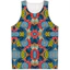 Áo tăng nam 3D hoa Mandala, Áo Vest đường phố Bohemian cổ điển, Áo thun mùa hè không tay thoáng khí mềm mại