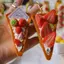 # HB # Móc khóa bánh hình tam giác mô phỏng dễ thương Sáng tạo Món tráng miệng Đạo cụ Mặt dây chuyền Vòng chìa khóa ô tô Bapa Trang trí Mặt dây chuyền Phụ kiện Quà tặng.