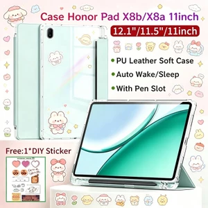 Ốp bảo vệ Honor Pad X8b/X8a 11 inch có khe cắm bút, mặt sau trong suốt, tương thích X9a 11.5 inch, Honor Pad 10 12.1 inch