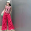 Áo Vest In Hình Số Bé Gái Mùa Hè Phong Cách Mới Trẻ Em Màu Sắc Tương Phản Cổ Tròn Slim fit Top