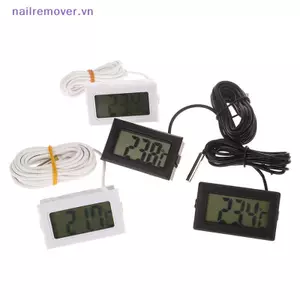 FY-10 Mini LCD Nhiệt Kế Kỹ Thuật Số Bể Cá Nước Tắm Máy Kiểm Tra Nhiệt Độ Màn Hình Cảm Biến Nhiệt Độ Nhúng MỚI