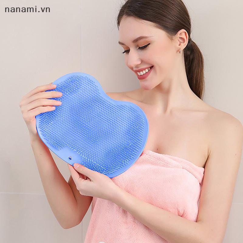 [nanami] Thảm Massage Ba Scraper Bàn Chải Làm Sạch Tắm Bàn Chân Rửa Thảm Đa Năng Suer Treo Tường Chà Chân Tay Tắm Toàn Thân [VN]