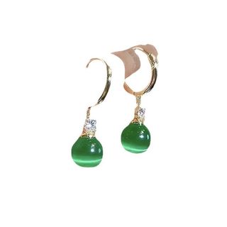 Bông Tai Nữ Bông Tai Opal Xanh Đơn Giản Phù Hợp Với Bông Tai Sang Trọng