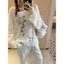 Milyfashion Lười Mỏng Chống Nắng Phiên Bản Hàn Quốc Áo Thun In Hình Mùa Hè Rời Dài Tay Top Y2K JSU4