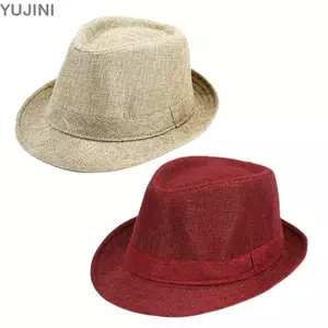 Mũ Panama Nam YUJINI, Mũ Jazz Nam Lanh Vintage, Mũ Chống Nắng Nữ Chắc Chắn Thường Ngày Anh Quốc Mùa Hè