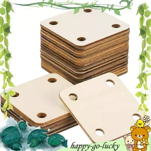 Dành cho đồ dùng dụng cụ đan, 36 chiếc Thẻ dệt gỗ, Thẻ dệt máy tính bảng vuông 4 lỗ 2x2 Inch DIY cho dụng cụ đan C