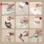 Bàn chải nắp cốc đa chức năng Dụng cụ làm sạch Crevice Treo tiện ích để làm sạch nhà Bàn chải làm sạch tay cầm cong VN