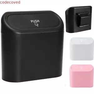 Thùng rác ô tô COCODECOVED, Hộp đựng bụi xe chống nước treo, Nắp đa năng Bền chống rò rỉ Tự động Thùng rác Phụ kiện nội thất