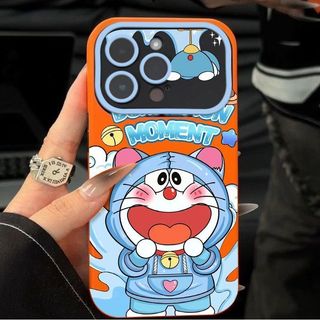 Ốp điện thoại hoạt hình dễ thương Doremon Thích hợp cho iPhone 17 Pro Max Vỏ bảo vệ toàn diện Silicon mềm XR 15 ProMax 11 16 Pro 12 Pro Max 17 13 XS Max 14 Pro Chống sốc mờ