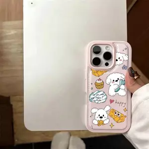 Ốp lưng chó trắng phô mai phù hợp với iPhone17promax 16/15/14/13/12